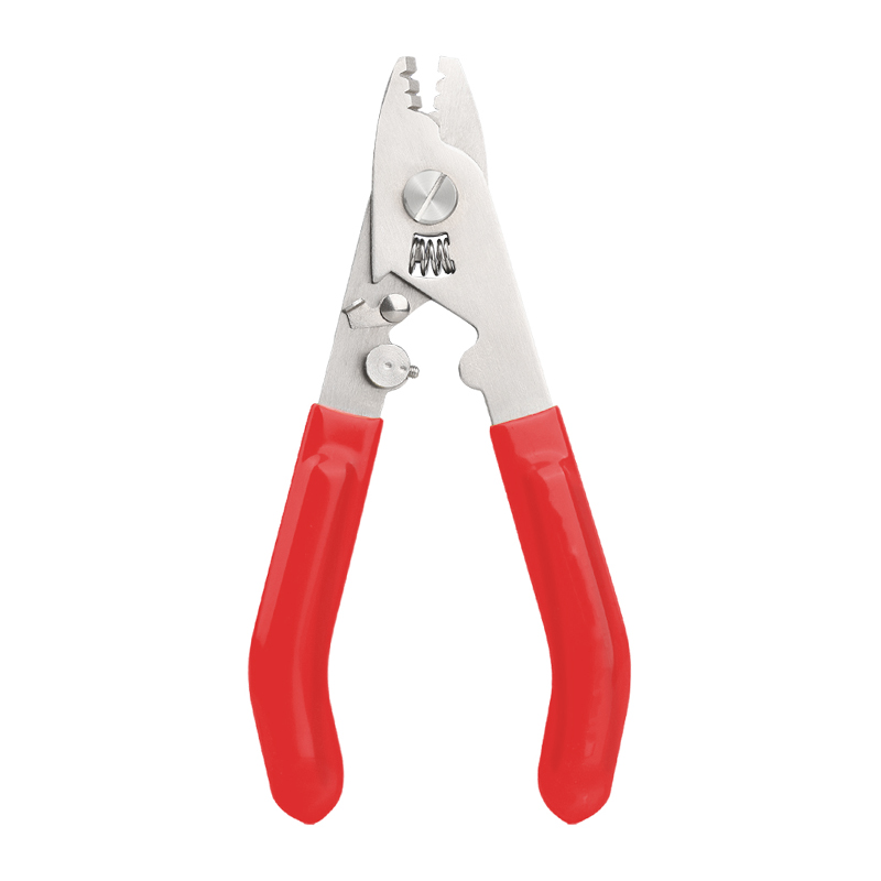 Three inner eight pliers (stainless steel) with red handle