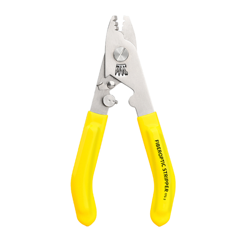 Three inner eight pliers (stainless steel) with a yellow handle