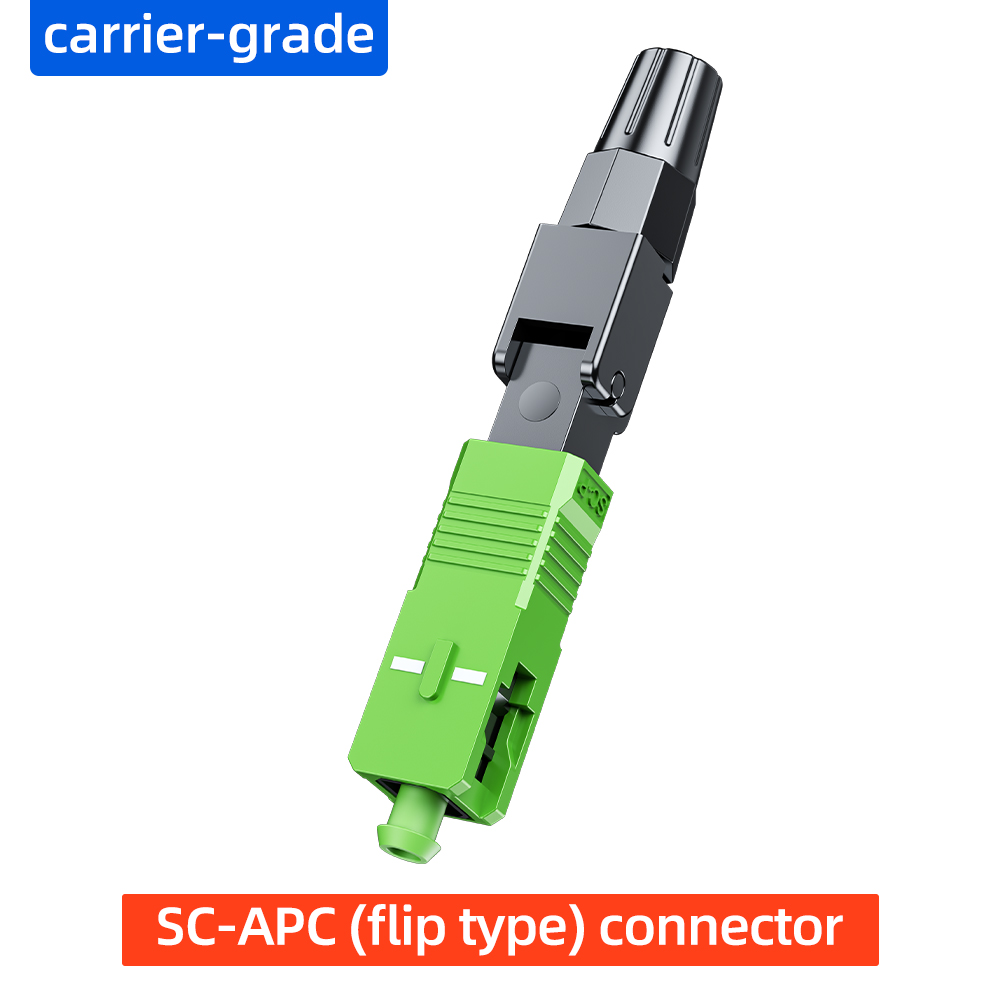 SC-APC (flip type) cold connector