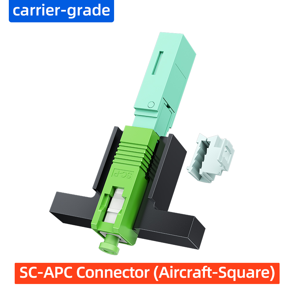 SC-APC cold connector (aircraft model)